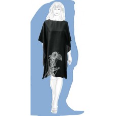 Wayang Kulit Kaftan Long (Black)